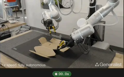 具身Scaling Law押对了！独角兽新品1小时学会新任务，重复1800次成功率99%