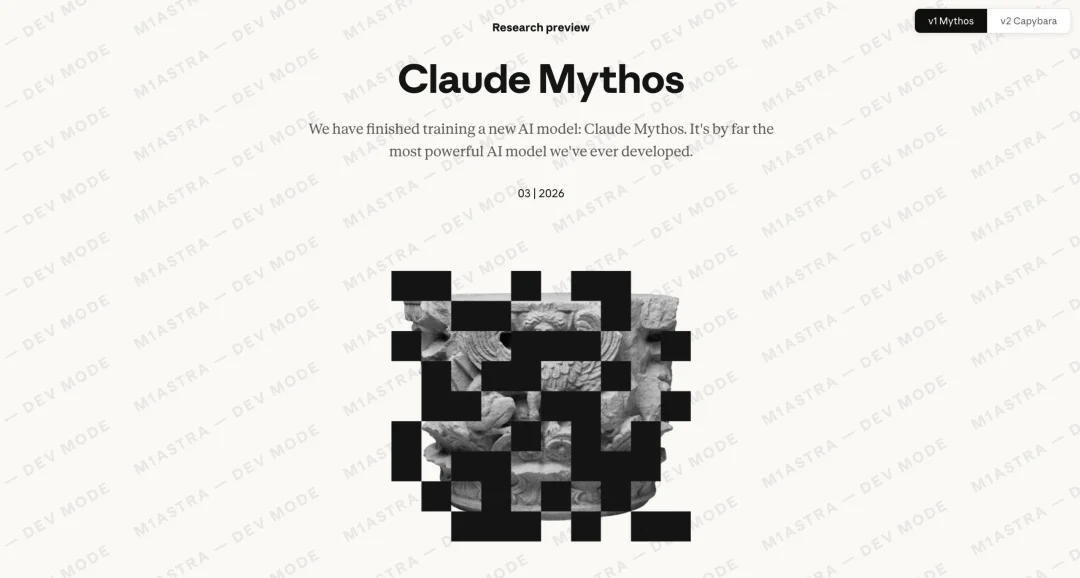 Claude Mythos 震撼发布：性能碾压Opus 4.6，聪明到不敢开放，还会掩盖操作痕迹