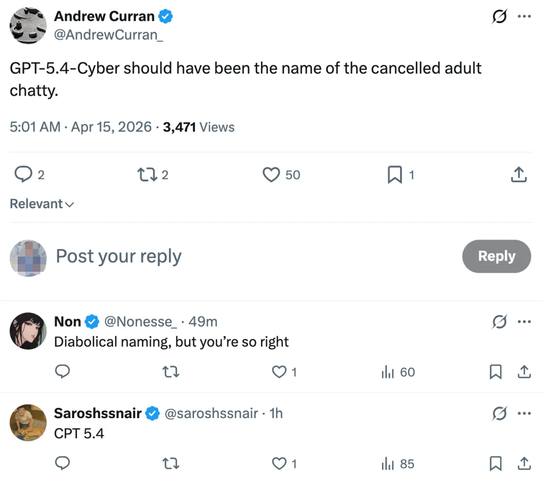 OpenAI也搞「Mythos」？刚刚，网络安全版GPT-5.4-Cyber亮相