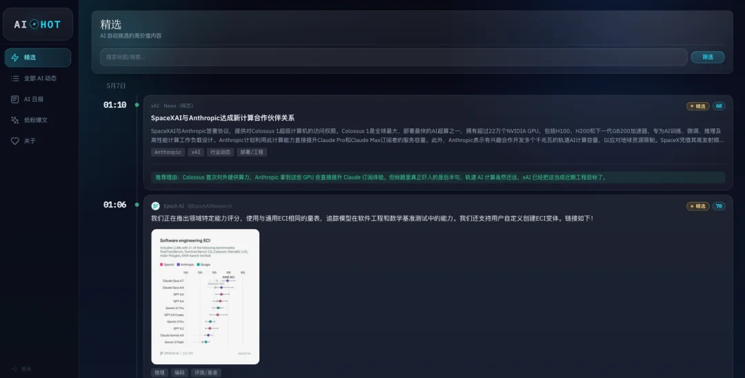 这个封装了我3年自媒体经验的AI热点网站，今天向所有人免费开放。