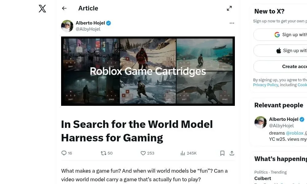 Roblox AI实时生成游戏场景，却缺失目标感？深度体验与反思