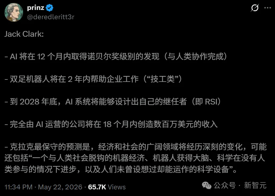 AI爱因斯坦预警！Anthropic联创：2028年奇点降临，冲击力是工业革命100倍
