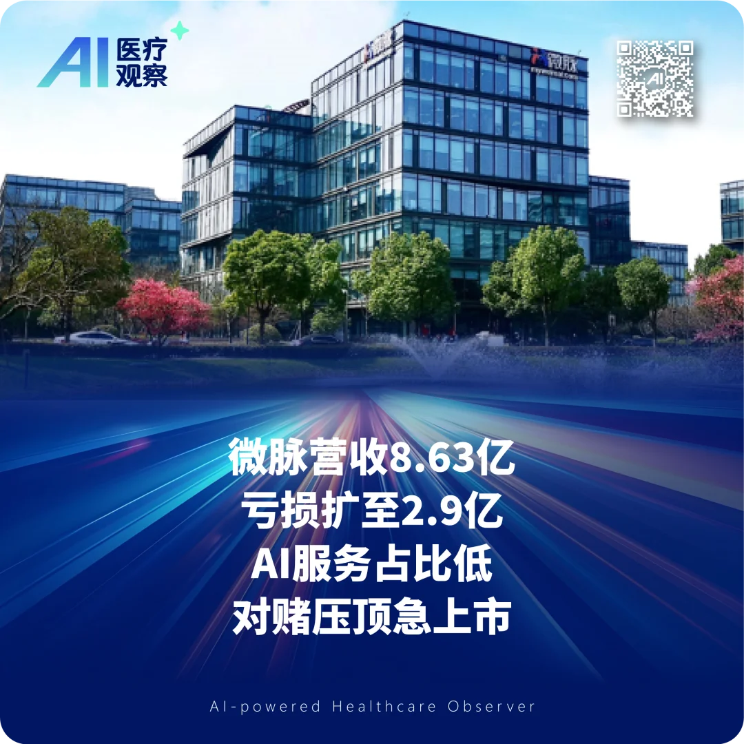 微脉“AI+全病程管理”困境：188家医院，8亿营收，2.9亿亏损，卡在“人”上