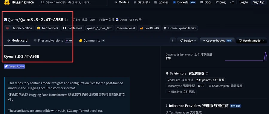 刚刚，阿里开源Qwen3.8-Max：2.4万亿参数大模型，性能比肩Fable 5