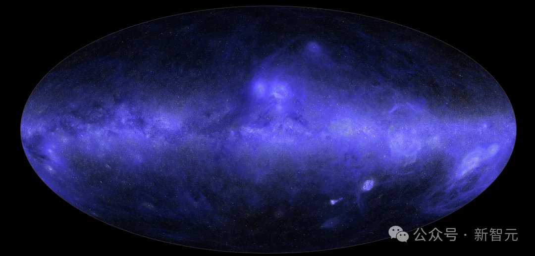 太震撼了，Claude画出首张紫外全天图！1.19亿颗星逐颗叠上